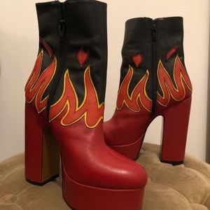 Shelleys London Platform Flame Boots